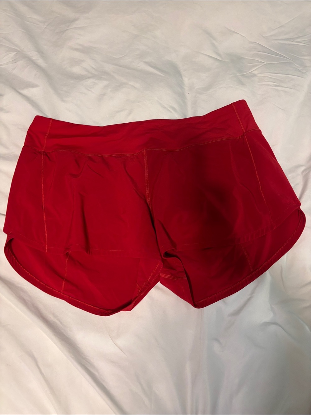 lululemon athletica Vibrant Red Running Shorts